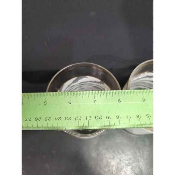 Culver Clear Frosted Zebra Glasses Set, 4.25", Double Old Fashioned Glassware - Picture 9 of 10